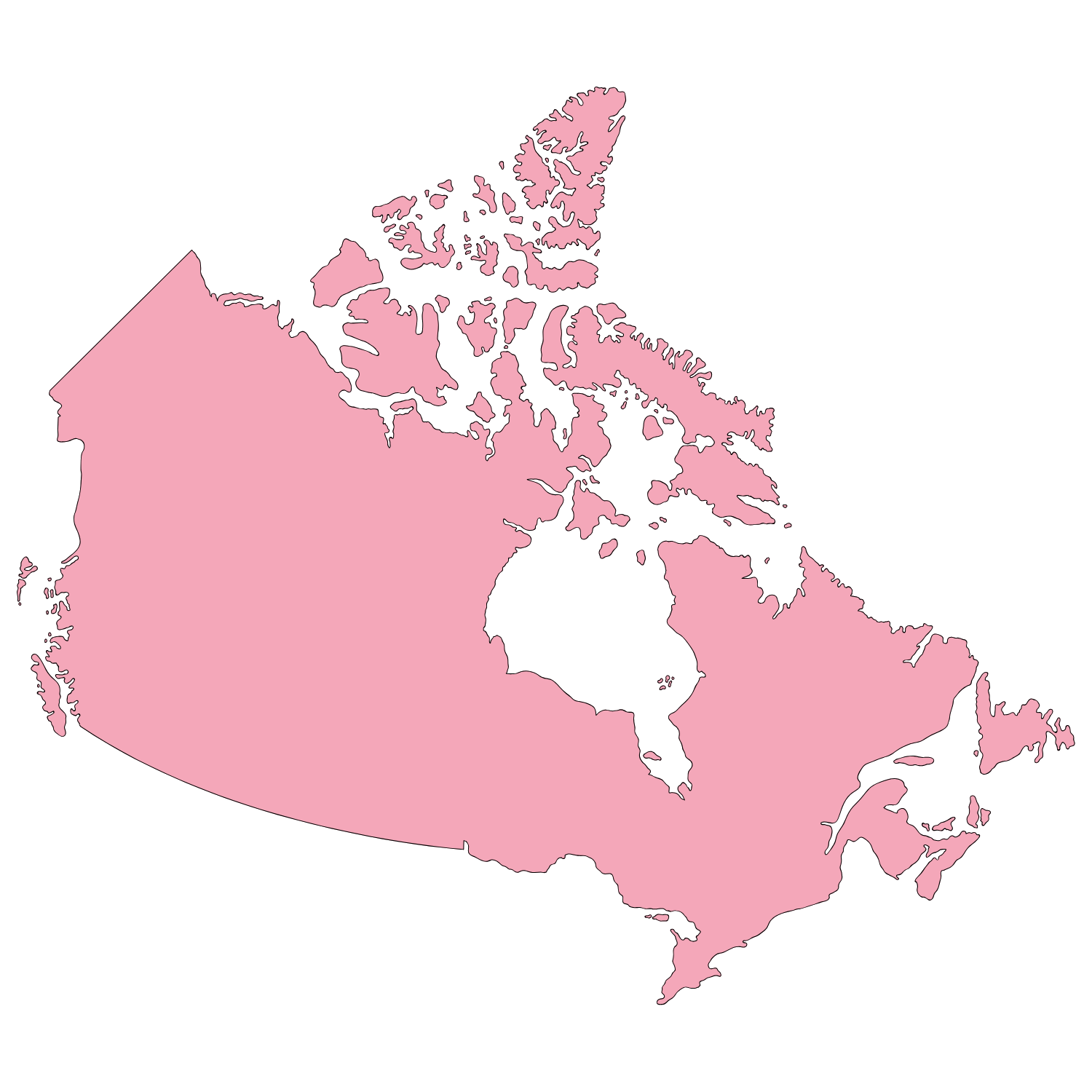 Canada Map Outline