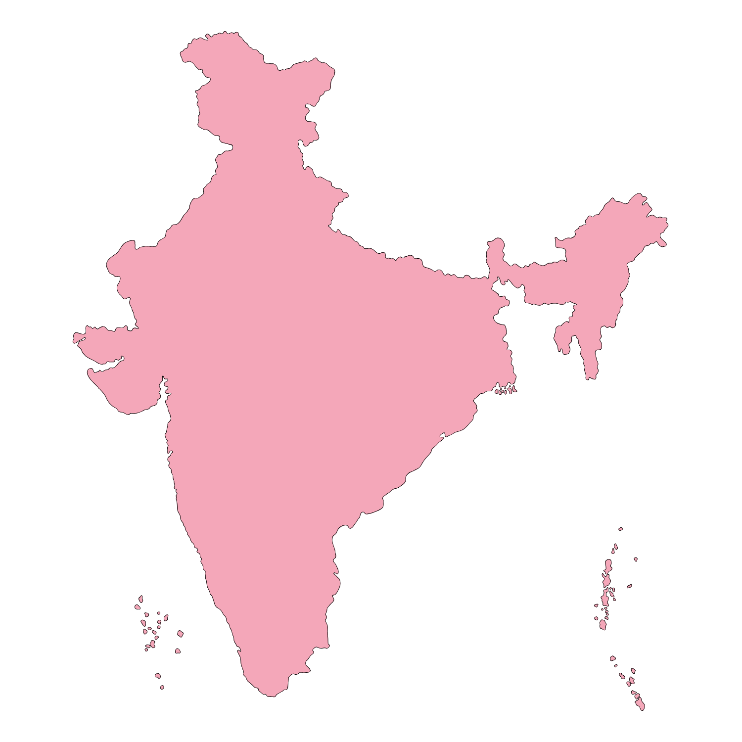 India Map Outline