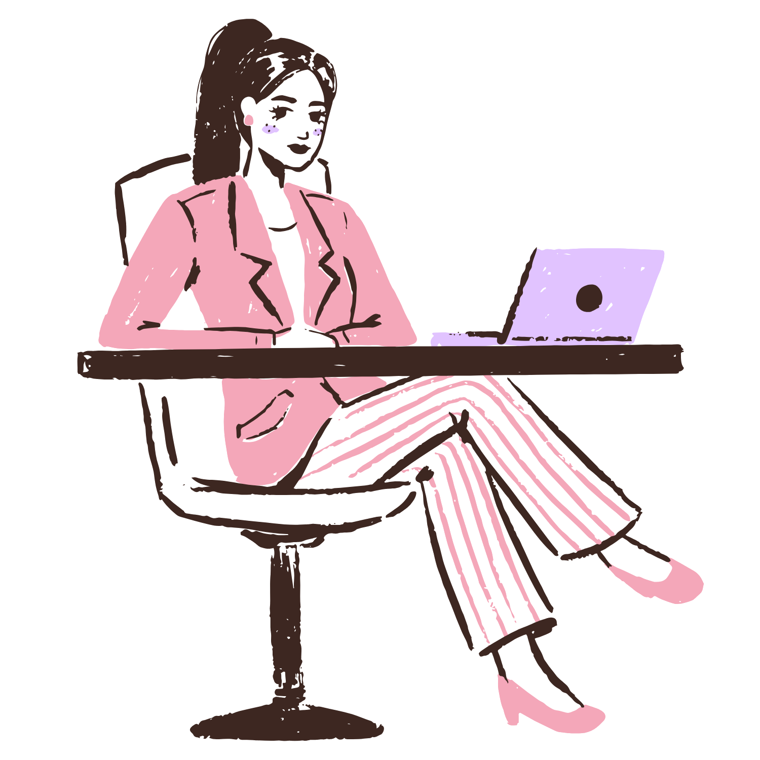 Engineering desk illustration
